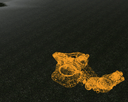 Wireframe robot