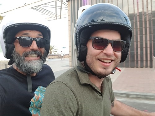 Electric scooters are fast and silent