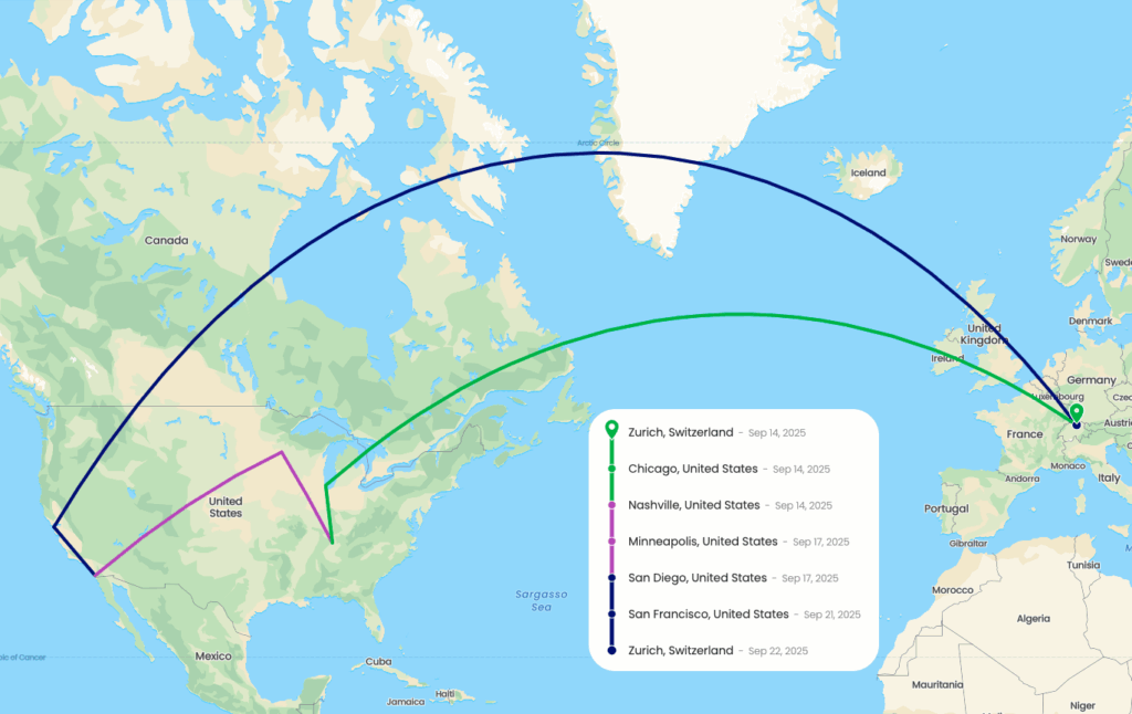 Flights for AU and ANFA 2025