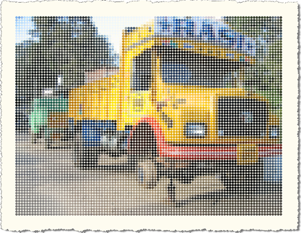 Truck with 100 pixel width