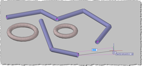 Overruled 3D display of lines and circles