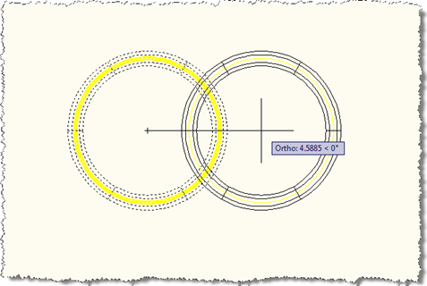 Copying an overruled circle