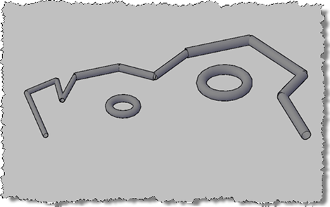 3D conceptual display of our exploded, overruled geometry