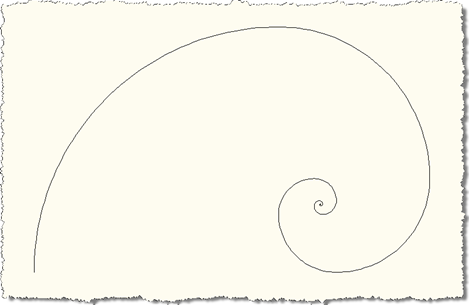 Level 50 Fibonacci spiral