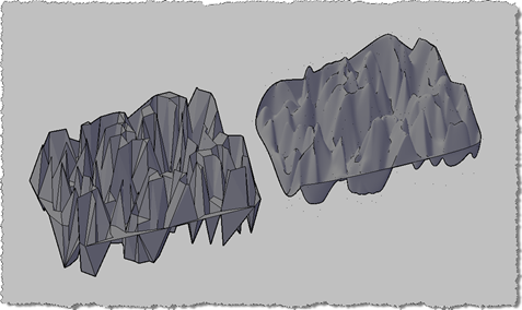 Comparing the standard PolyFaceMesh with a smoothed SubDMesh