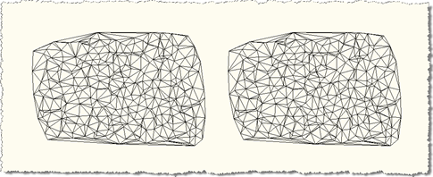 Results of SDT and S3T commands in 2D wireframe plan