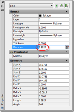 Our populated distance property