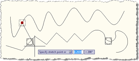 Moving a point between curves