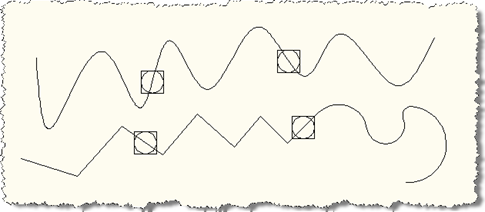 Two points on each curve