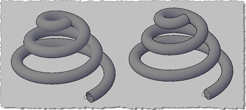 Swept surface and solid - 3D conceptual