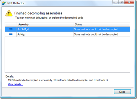 Finished decompilation