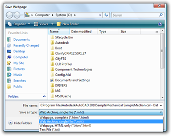 Save dialog for our Layer Report