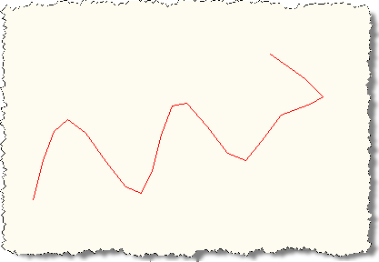 Our spline replaced by a faceted polyline with the same entity properties