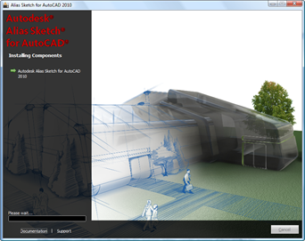 Installing Alias Sketch for AutoCAD