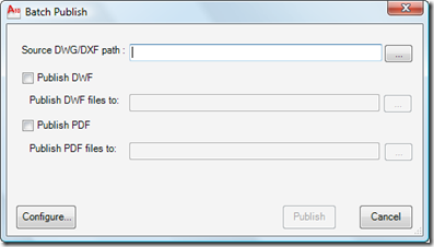 Batch Publish main dialog