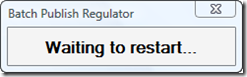 Regulator waitiing to restart AutoCAD after killing it