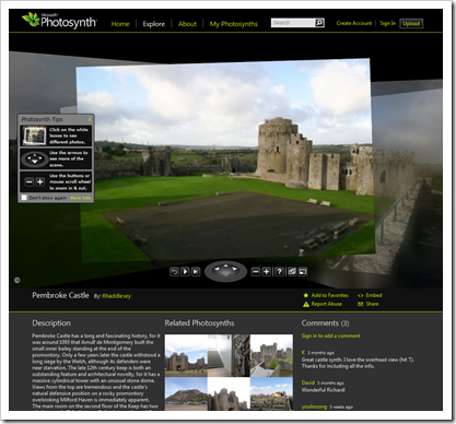 Pembroke Castle Photosynth