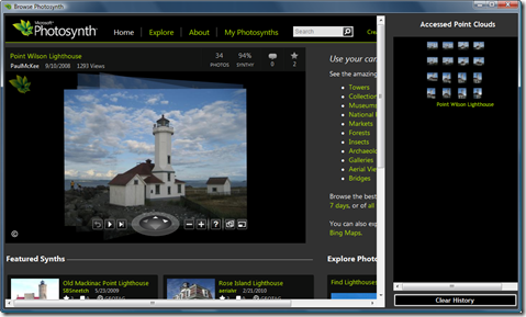 Browsing Photosynth 1