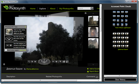 Browsing Photosynth 2