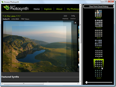 Browsing Photosynth with WPF 3