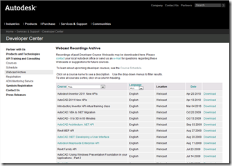 Webcast recordings archive