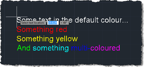 Dragging our multi-coloured multi-line text