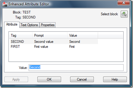 Editing attributes after swapping their order