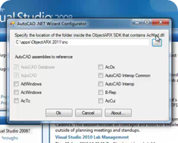 Using the AutoCAD .NET Wizard