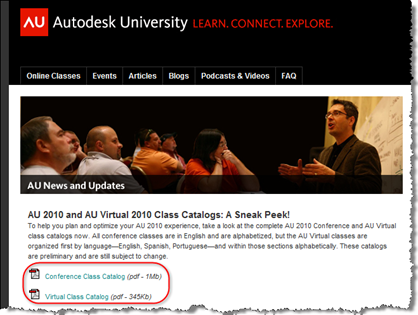 AU 2010 Classes