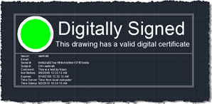 This drawing has a valid digital signature