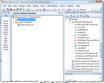 Initial state of our launch conditions