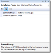 Installation folder page properties