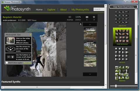 BrowsePhotosynth dialog