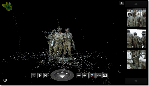 Vietnam Memorial Statue's point cloud