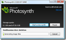 Creating a Photosynth