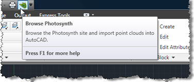 Hovering over our new QAT icon