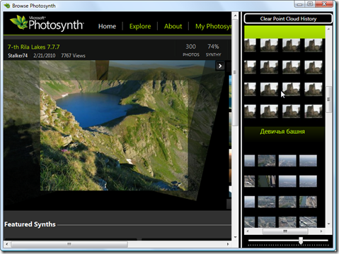 Browsing Photosynth with WPF 4