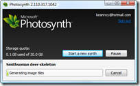 Creating a Photosynth