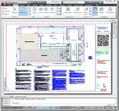 QR Code in an AutoCAD drawing