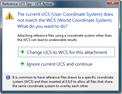 RefUcsSpy task dialog
