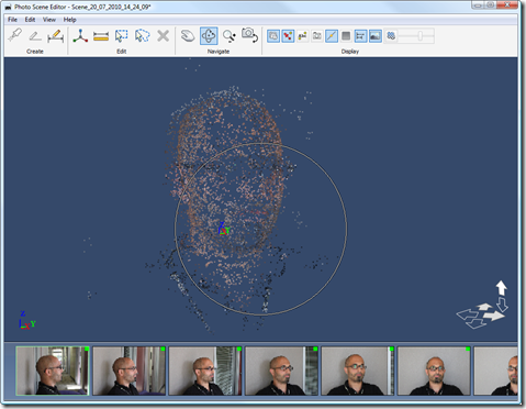 My head as a point cloud
