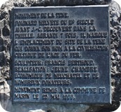 Plaque for La Tène's sword monument