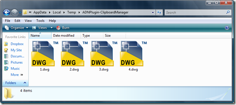 Our corresponding (temporary) DWG files
