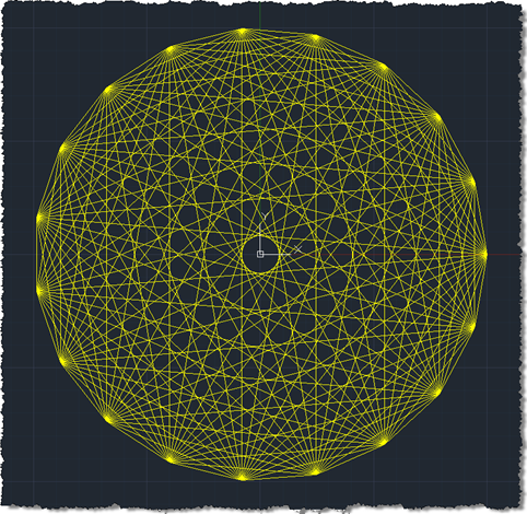 Lines between points