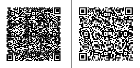 The printed QR Codes