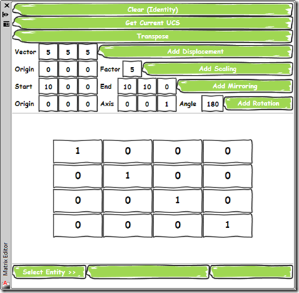 Our custom matrix editor palette