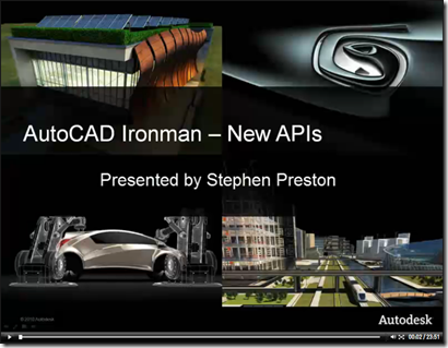 AutoCAD 2012 - New APIs