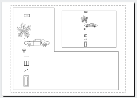 Multiple floating paperspace viewports