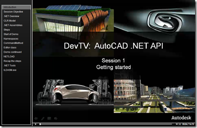 AutoCAD .NET DevTV - Session 1