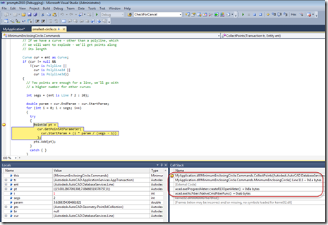 Debugging with symbols